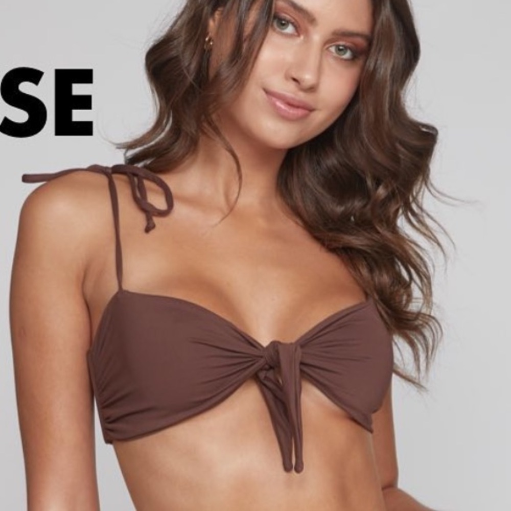 Two. Piece. Mafia. Emily tie front bikini top
